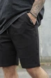 Чоловічі Бавовняні Базові Трикотажні Шорти Without Basic XXL Black - зображення 5