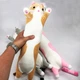 Мягкая плюшевая игрушка Длинный Кот Батон котейка-подушка 50 см. Цвет: серый - изображение 6