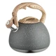 Чайник Unique со свистком UN-5306 2,7л мрамор, для газовых плит, чайник нержавейка. Цвет: темно-серый - изображение 1