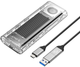 Obudowa dysku Orico TCM2-G20 M.2 NVME USB-C 3.2 Silver (6942227137883) - obraz 2