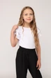 Блуза з коротким рукавом для дівчинки 122 колір молочний YUKI ЦБ-00275700 - зображення 2