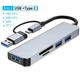 USB-Хаб Fenvi F-TUH5 5-IN-2 USB 3.0/Type-C-Hub -> USB 2.0, USB 3.0, Card reader: SD/TF - изображение 1
