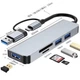 USB-Хаб Fenvi F-TUH5 5-IN-2 USB 3.0/Type-C-Hub -> USB 2.0, USB 3.0, Card reader: SD/TF - изображение 2