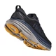 Мужские кроссовки HOKA ONE ONE BONDI 8 1123202 BCKRN 46 (EU 46, USA 11,5 D, 29,5 см) черные с синим - изображение 5