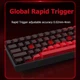 Ігрова клавіатура MADLIONS MAD 60HE RGB 60% Rapid Trigger дротова з магнітними перемикачами - Black- - изображение 6