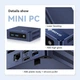 Компьютер SOYO M4PLUS Intel Twin Lak N150 Windows 11 Pro / RAM 16 Gb / SSD 512 Gb / Intel UHD Graphics / Wi-Fi / Bluetooth / Мини ПК / Неттоп / Mini PC / Nettop - изображение 6