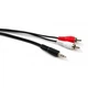 Кабель мультимедийный Jack 3.5mm male to 2xRCA 5.0m Vinga (VCPDCJ35MRCA25BK) - изображение 2
