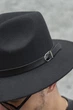 Чоловічий Капелюх Fedora З Ремінцем Black (8049694) - изображение 4