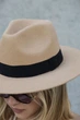 Жіночий Капелюх Fedora З Стрічкою Beige (8049693) - изображение 4