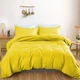 Простынь на резинке по периметру MirSon Satin Light Pro 10-002 Yellow 160x200+25 см (2200010169645) - изображение 2