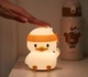 Ночник дитячий силіконовий Качечка (зарядка від USB) змінює кольори №24-463 - зображення 3