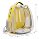 Рюкзак для переноски животных CosmoPet CP-102 для кошек и собак Желтый - изображение 3