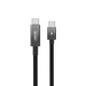 Кабель Aspor A089 Nylon Cable Wattage Display Type-C - Type-C 100W/1м-чорний - зображення 2
