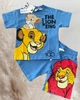 Костюм на мальчика (футболка+шорты) ZARA Lion King 104-110 см синий - изображение 1