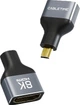 Перехідник CABLETIME mini HDMI Male to Female Adapter 8K60Hz, 4K120Hz (CP46G) - зображення 1