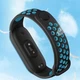 Ремешок Nike style для фитнес-браслета Xiaomi Mi Band 7/6/5 Белый с черным + металическая кнопка (mrk2465) - изображение 5