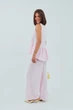 Класичний костюм з жилеткою з оборками та брюками Lurex Рожевий S (50030) - зображення 2