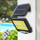 Комплект вуличний ліхтар на сонячній батареї 2шт Solors IP65 світильник з датчиком руху та пультом, вологозахищений - зображення 3
