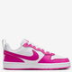 Підліткові кеди для дівчинки Nike Court Borough Low Recraft (GS) DV5456-123 39 (6.5Y US) Білі з рожевим (197859902170) - зображення 1