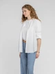 Сорочка прямого силуету жіноча біла з льону та бавови подовжена Arber Shirt W1 48 білий (W05.04.00.521) - зображення 3