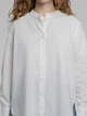 Сорочка прямого силуету жіноча біла з льону та бавови подовжена Arber Shirt W1 48 білий (W05.04.00.521) - зображення 5