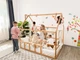 Детская кровать домик Монтессори BUSY WOOD напольная Модель 2 190х80 см натуральное дерево - изображение 8