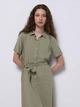 Платье-рубашка миди летнее женское Colin's CL1068244SAG L Sage (8684112629193) - изображение 3