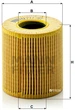 Фильтрующий элемент масляного фильтра MANN HU 711/51x - HU 711/5x - изображение 1