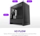 Корпус NZXT H3 Flow micro-ATX Mid-tower Case All Black (CC-H31FB-01) - изображение 2