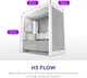 Корпус NZXT H3 Flow micro-ATX Mid-tower Case All White (CC-H31FW-01) - изображение 2