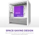 Корпус NZXT H3 Flow micro-ATX Mid-tower Case All White (CC-H31FW-01) - изображение 3