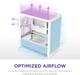 Корпус NZXT H3 Flow micro-ATX Mid-tower Case All White (CC-H31FW-01) - изображение 6