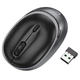 Маніпулятор миша HOCO GM34 Nuevo dual-mode business wireless mouse Black Metal Gray (6942007632782) - изображение 1
