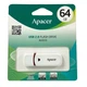Флеш-накопичувач Apacer USB 2.0 AH333 64Gb White (AP64GAH333W-1) - изображение 2