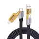 Кабель WUW-X207 USB 3 in 1 65W black (6972573336524) - изображение 1