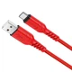 Кабель HOCO X59 USB для Type-C 3A, 1m, нілон, TPE connectors, Red (6931474744937) - зображення 1