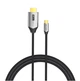 Кабель Vention Cotton Braided USB-C to HDMI Cable 1.5M Black Aluminum Alloy Type (CRBBG) - изображение 2