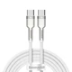 Кабель Baseus Cafule (Type-C to Type-C) (100W, длина 2m) (Цвет белый) - изображение 1