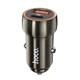 Автомобільний зарядний пристрій HOCO Z46A Blue whale PD20W+QC3.0 car charger Metal Gray (6931474770332) - изображение 1