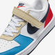 Дитячі кеди для хлопчика Nike Court Borough Low Recraft (PS) DV5457-124 33.5 (2Y US) Білі з синім і червоним (197859915323) - зображення 6