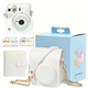 Чохол для фотокамери FujiFilm INSTAX MINI 12 + альбом на 64 фото + наклейки на фотоплівку, Білий - зображення 1