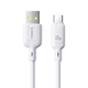 Кабель Baseus Silky Series для зарядки USB Type-C, 2м, 2.4A, белый - изображение 1