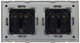 Двойная розетка 1DAL с З/К + Шторки, 2 подрозетника Золотая (P157-STX2.GD) - изображение 3
