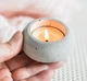 Круглый бетонный подсвечник для чайной свечи (Серый) GREYMIX Concrete Art - изображение 1
