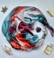 Дизайнерська хустка My Scarf "Яскраві мрії" прикрашена асорті наруральних каменів - изображение 1