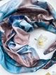 Дизайнерська хустка My Scarf "Блакитний океан" прикрашена агатом - изображение 3