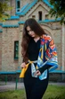 Дизайнерська яскрава хустка "Берігня" MyScarf 90 на 90 см - изображение 2