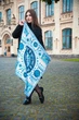Велика дизайнерська хустка My Scarf "Круговорот життя 90 на 90 см - изображение 3