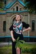 Велика дизайнерська хустка My Scarf "Косові мотиви" 90 на 90 см - изображение 8