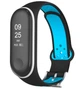 Ремешок Nike style с металлической застежкой для фитнес-браслета Xiaomi Mi Band 4 и 3 Черный с голубым (mrk9296) - изображение 8